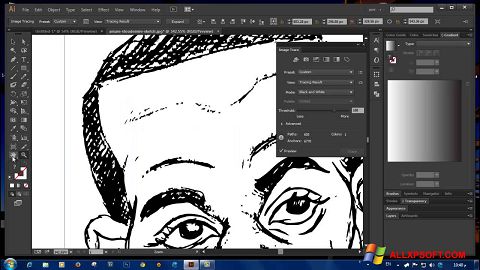Skärmdump Adobe Illustrator CC för Windows XP