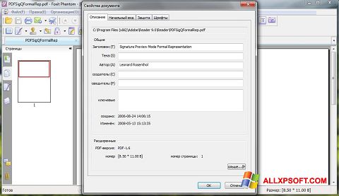 Skärmdump Foxit Phantom för Windows XP