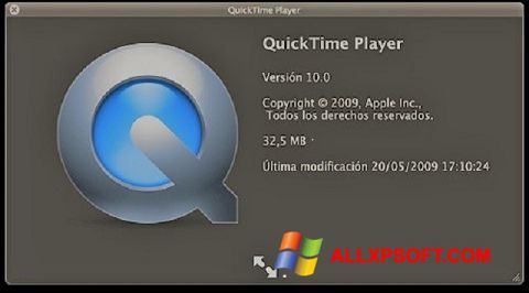 Skärmdump QuickTime för Windows XP
