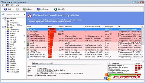 Skärmdump Security Task Manager för Windows XP