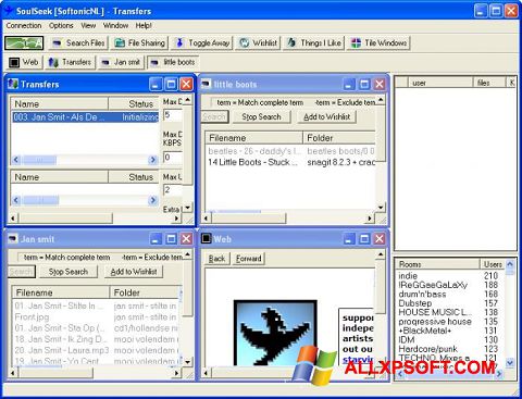 Skärmdump Soulseek för Windows XP
