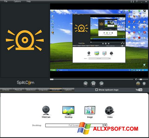 Skärmdump SplitCam för Windows XP