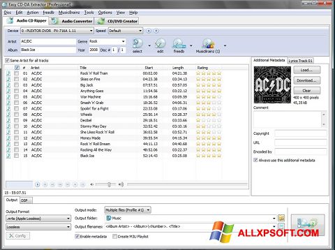 Skärmdump Easy CD-DA Extractor för Windows XP