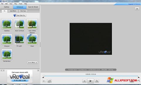 Skärmdump vReveal för Windows XP
