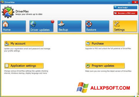 Skärmdump DriverMax för Windows XP