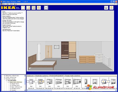 Skärmdump IKEA Home Planner för Windows XP