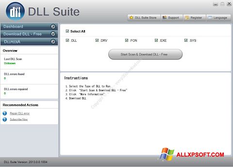 Skärmdump DLL Suite för Windows XP