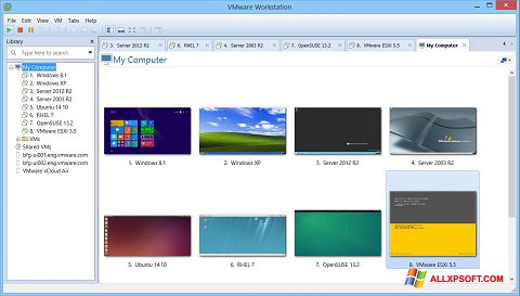 Skärmdump VMware Workstation för Windows XP