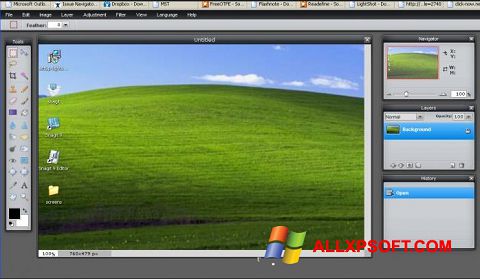 Skärmdump LightShot för Windows XP