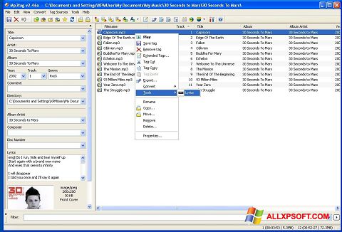 Skärmdump Mp3tag för Windows XP