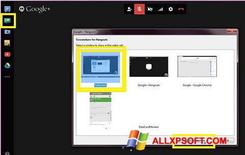Skärmdump Hangouts för Windows XP