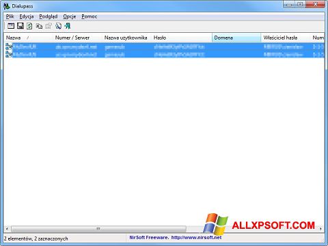 Skärmdump Dialupass för Windows XP
