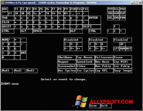Skärmdump DOSBox för Windows XP