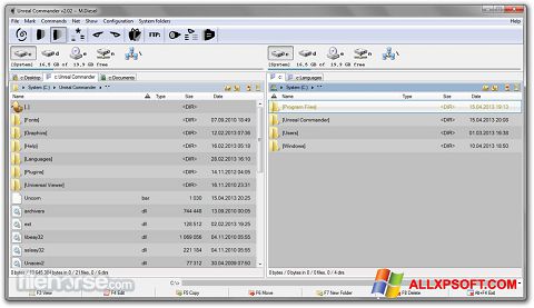 Skärmdump Unreal Commander för Windows XP