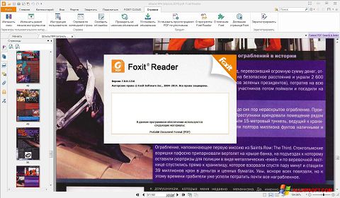 Skärmdump Foxit Reader för Windows XP