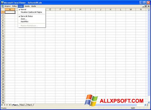 Skärmdump Excel Viewer för Windows XP