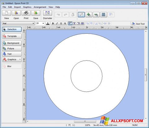 Skärmdump EPSON Print CD för Windows XP