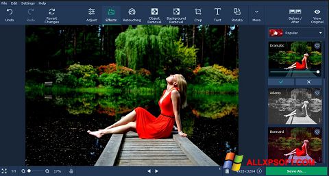 Skärmdump Movavi Photo Editor för Windows XP