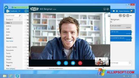 Skärmdump Skype för Windows XP