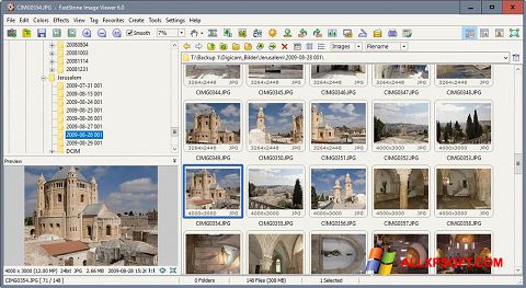 Skärmdump FastStone Image Viewer för Windows XP