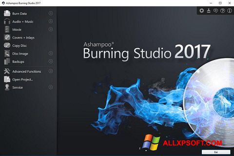 Skärmdump Ashampoo Burning Studio för Windows XP