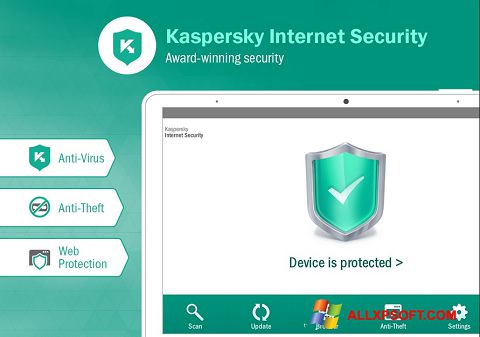 Skärmdump Kaspersky Internet Security för Windows XP