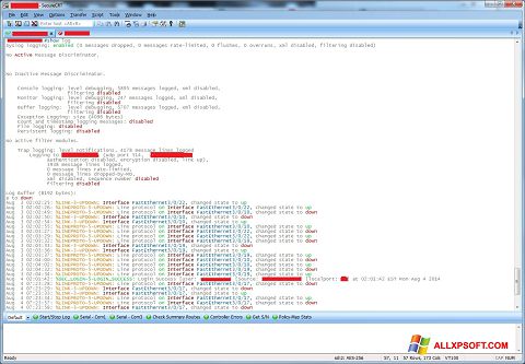 Skärmdump SecureCRT för Windows XP