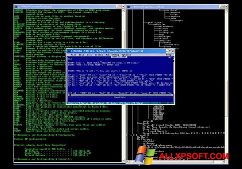 Skärmdump QBasic för Windows XP